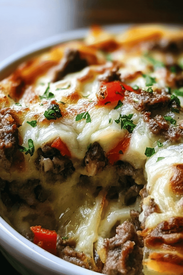 Philly Cheese Steak Casserole Recipe With Melty Cheese And Tender Beef 8 Philly Cheese Steak Casserole 57.Png