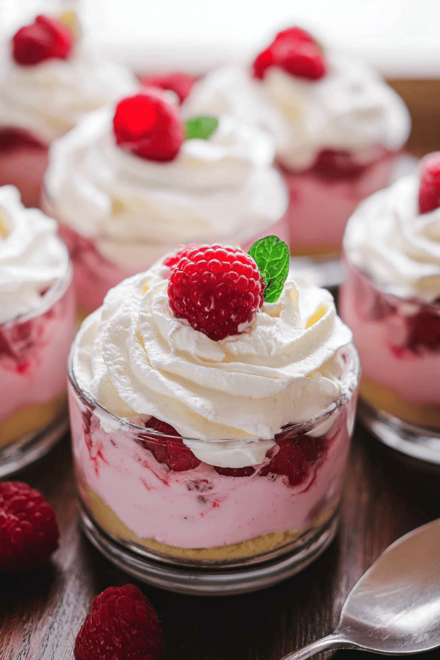 Raspberry Mousse Cups