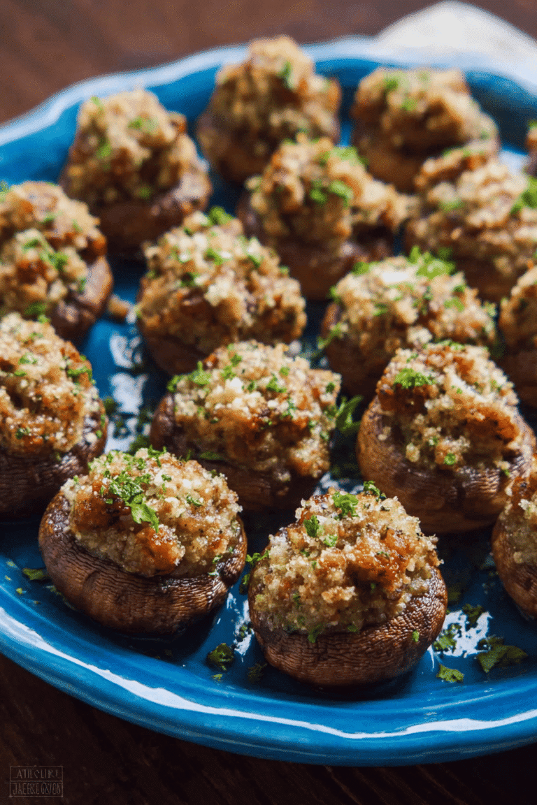 Sausage Stuffed Mushrooms Recipe With Cheesy And Savory Ingredients 8 Sausage Stuffed Mushrooms 13.Png