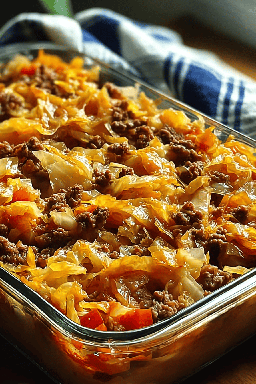 Cabbage Beef Bake Recipe With Comforting Savory Flavors 6 Baked Beef Cabbage