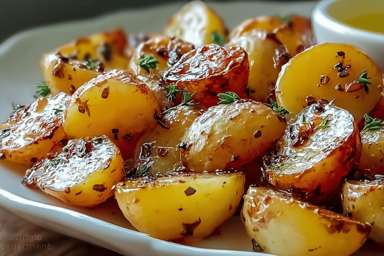 Garlic Butter Potatoes Recipe With Crispy Edges And Rich Flavor 6 Baked Garlic Butter Potatoes