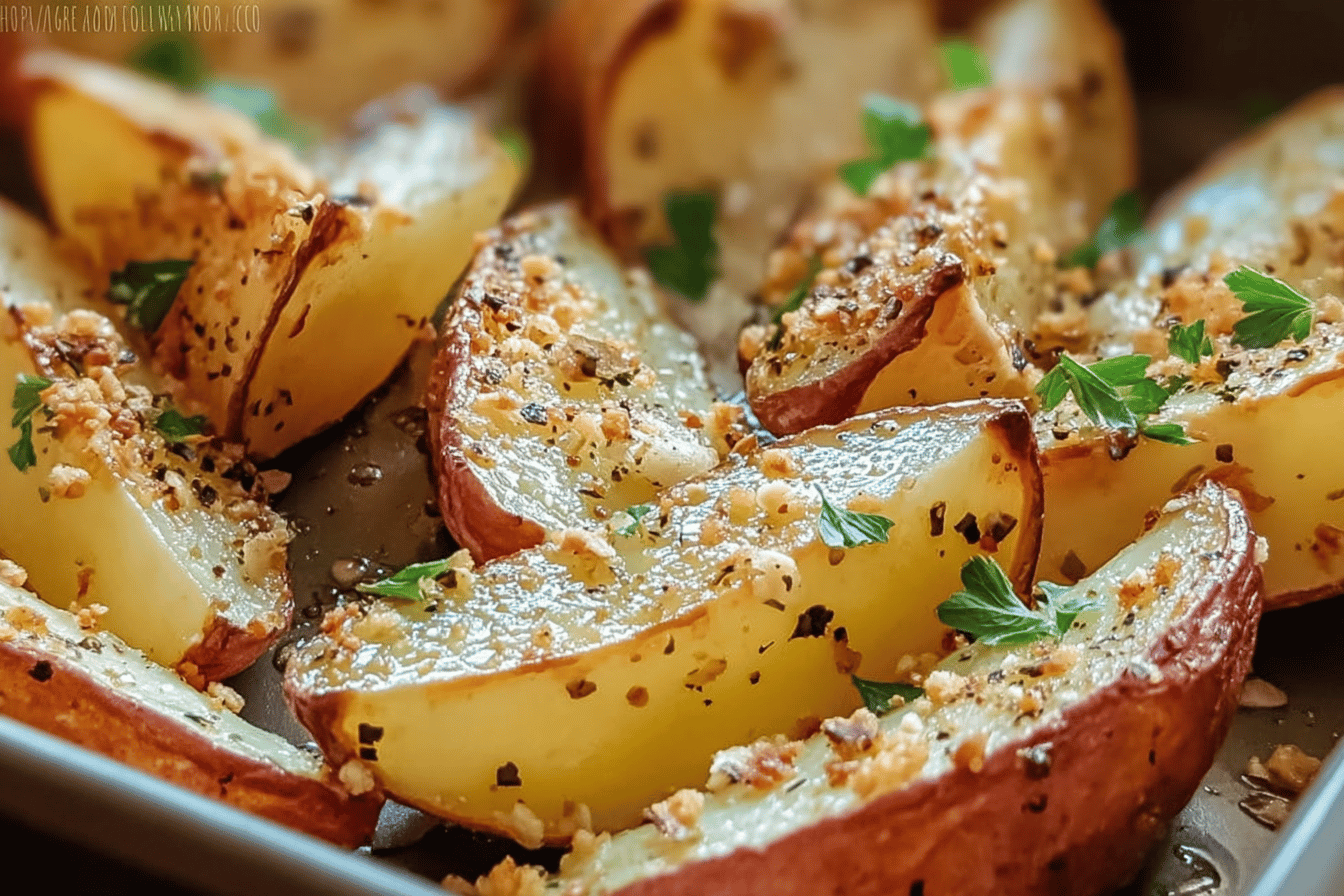 Baked Garlic Parmesan Potato Wedges Recipe For Crispy Flavorful Slices 6 Baked Garlic Parmesan Potato Wedges