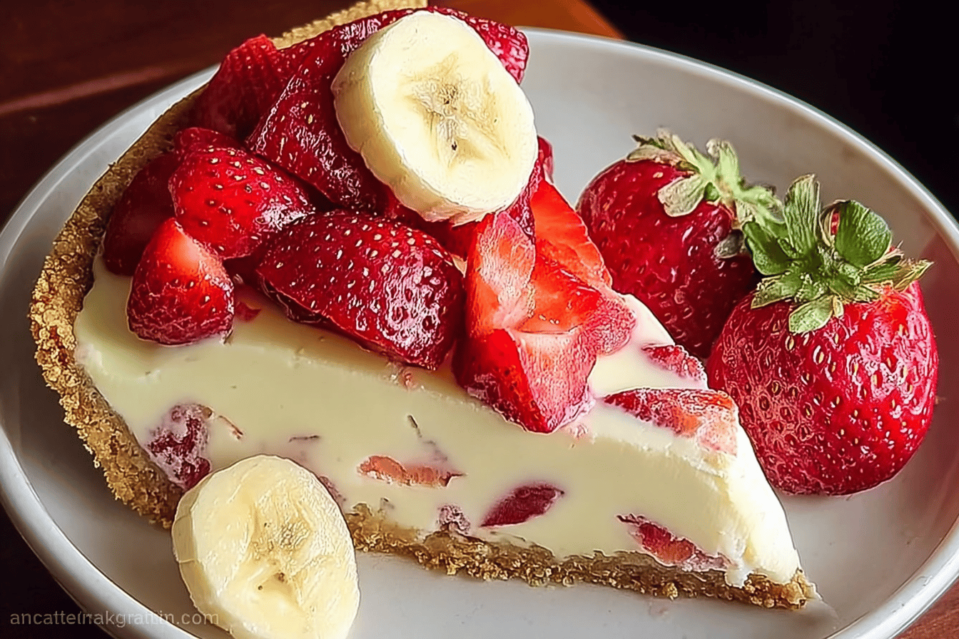 Banana Strawberry Cheesecake