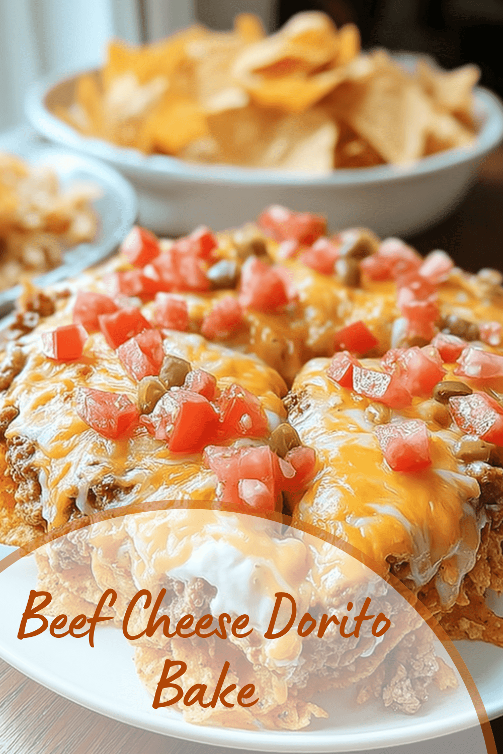 Beef Cheese Dorito Bake