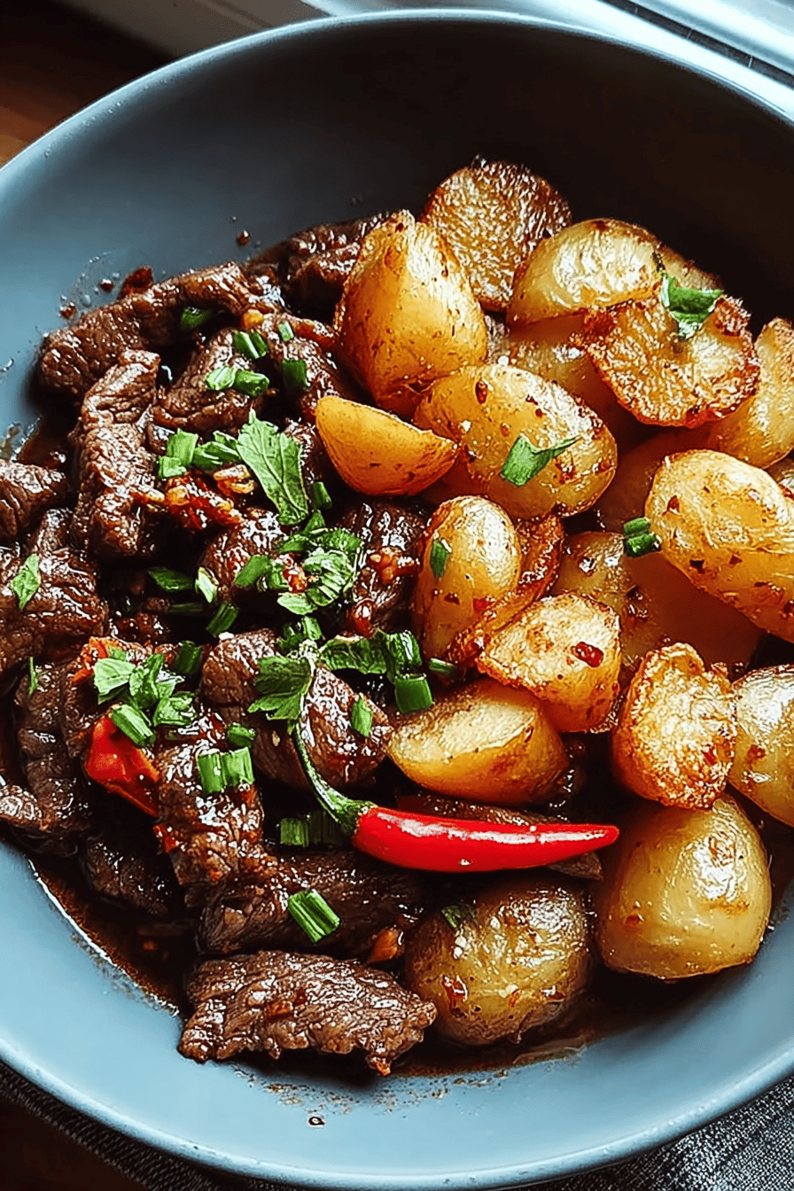 Beef Crispy Potatoes