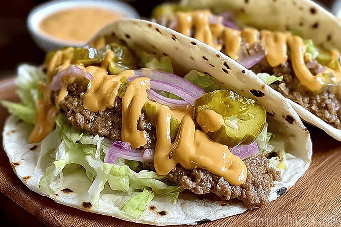 Big Mac Smash Tacos