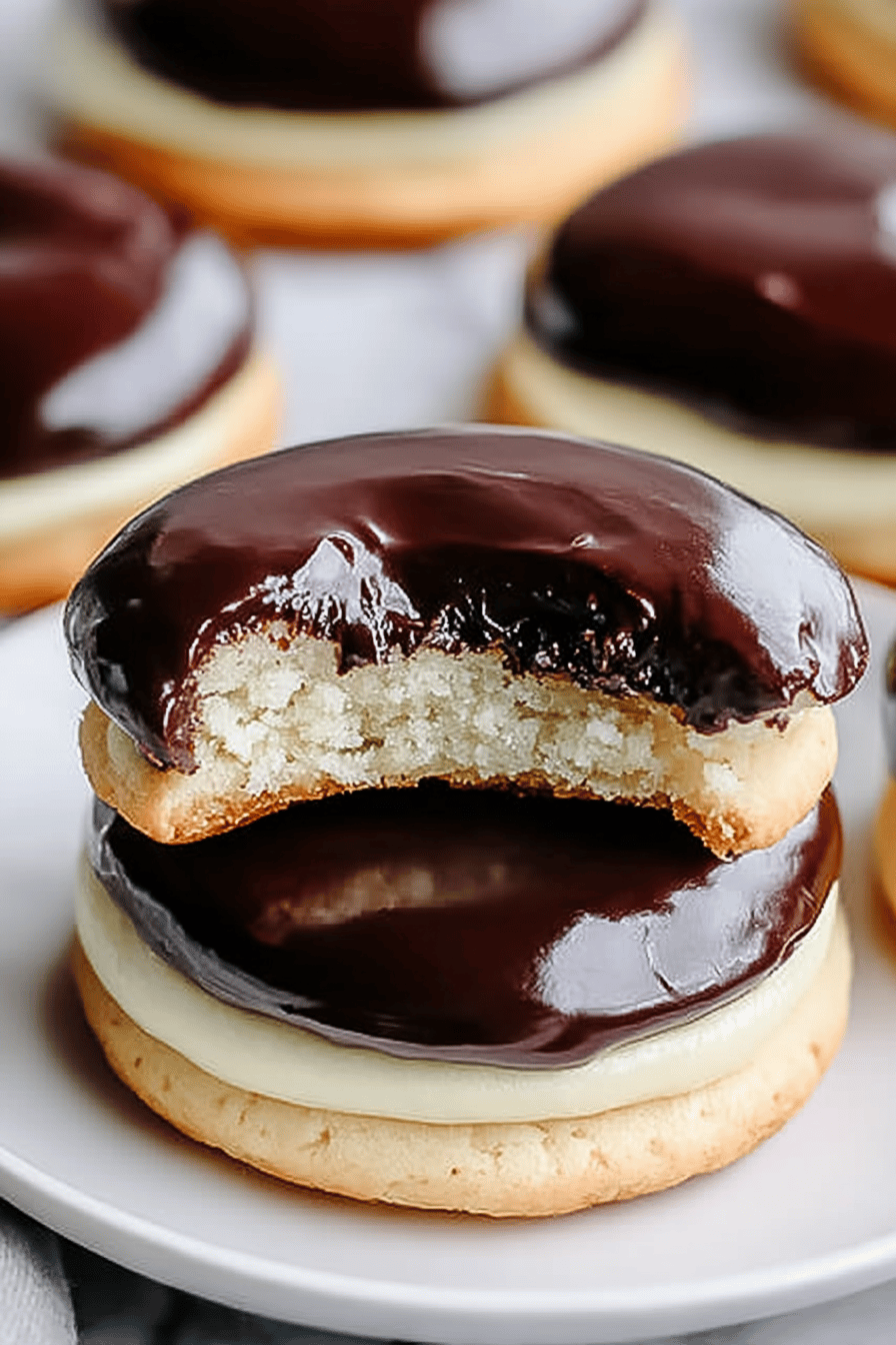 Boston Cream Pie Cookies