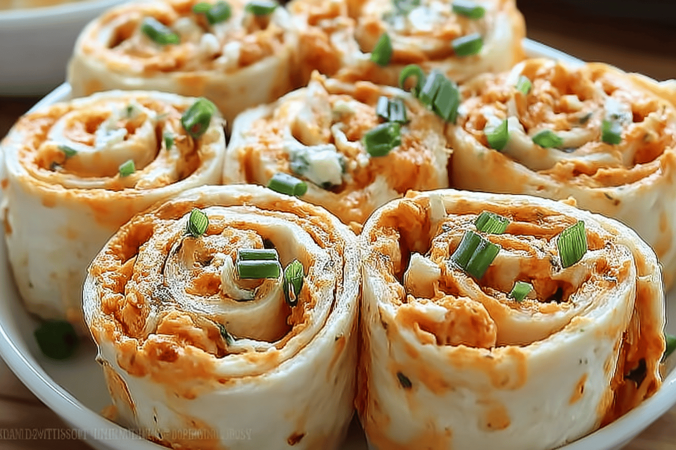 Buffalo Chicken Pinwheels