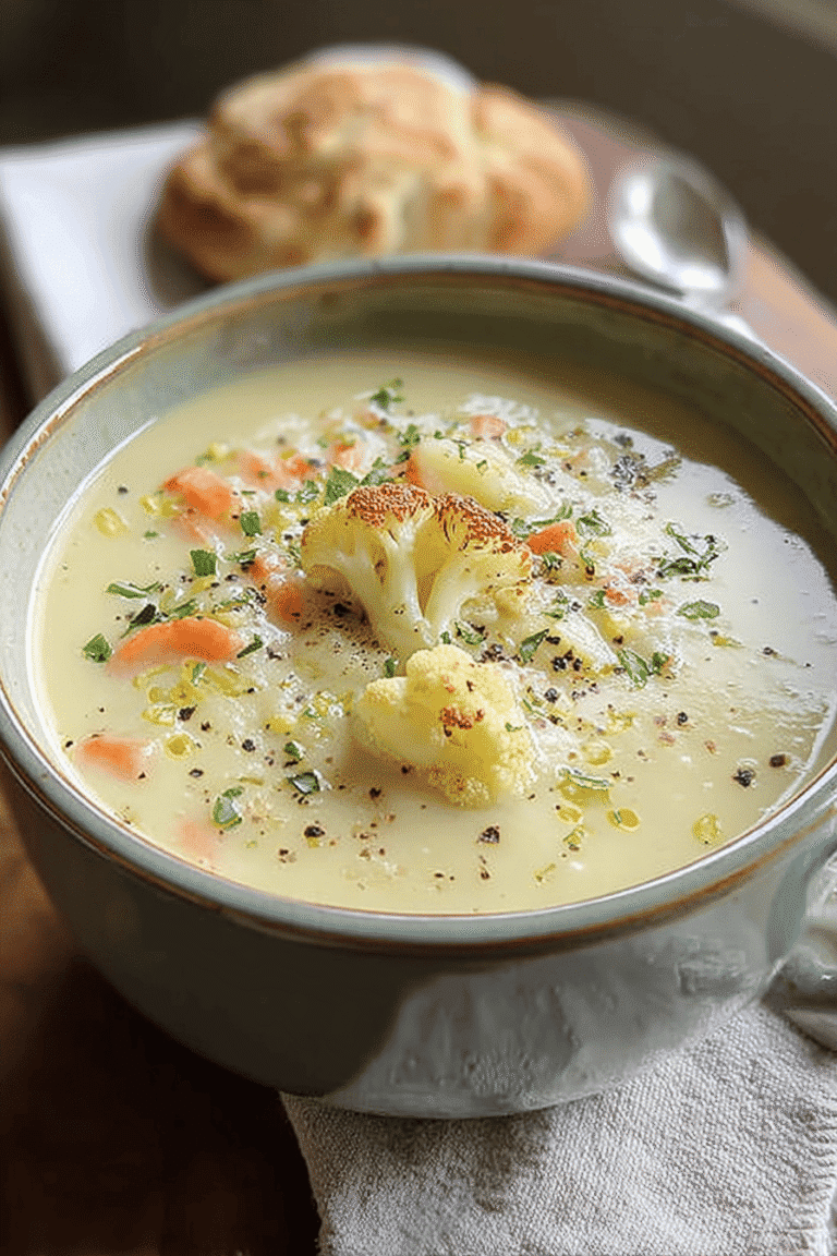 Roasted Garlic Cheddar Cauliflower Soup Recipe For Cozy Meals 8 Cheddar Cauliflower Soup 38.Png