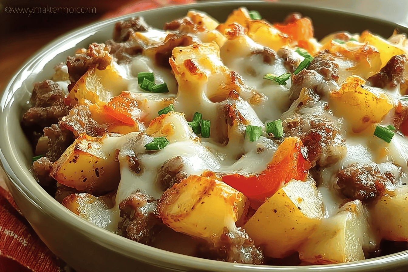 Cheesesteak Potato Casserole