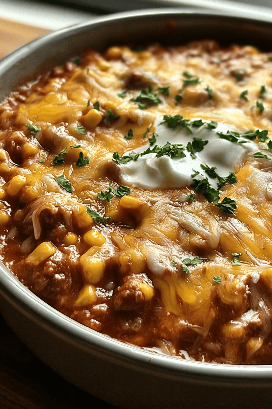 Cheesy Ground Beef Enchilada Chili Recipe For Comfort Food Lovers 6 Cheesy Enchilada Chili