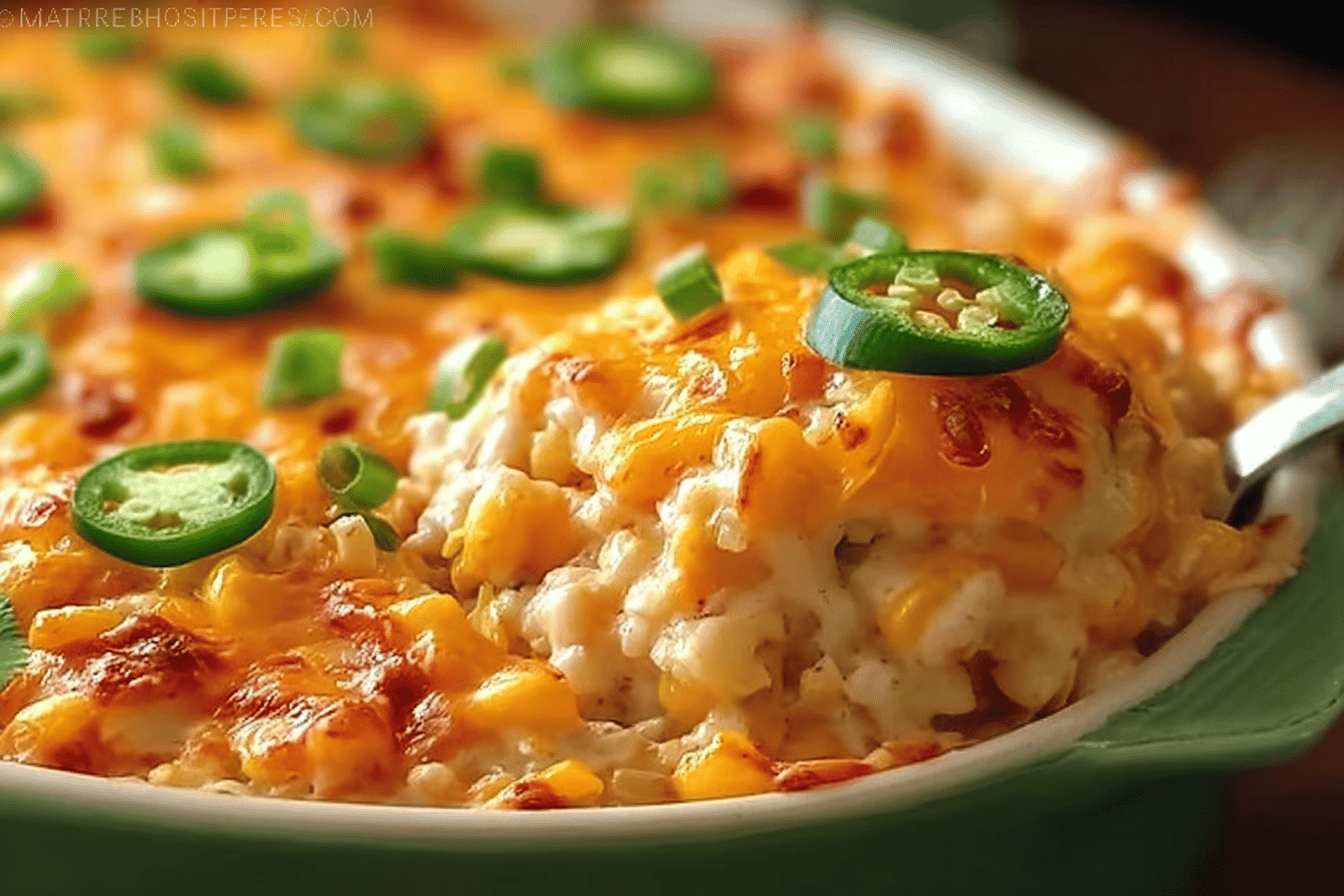 Cheesy Fiesta Corn Casserole