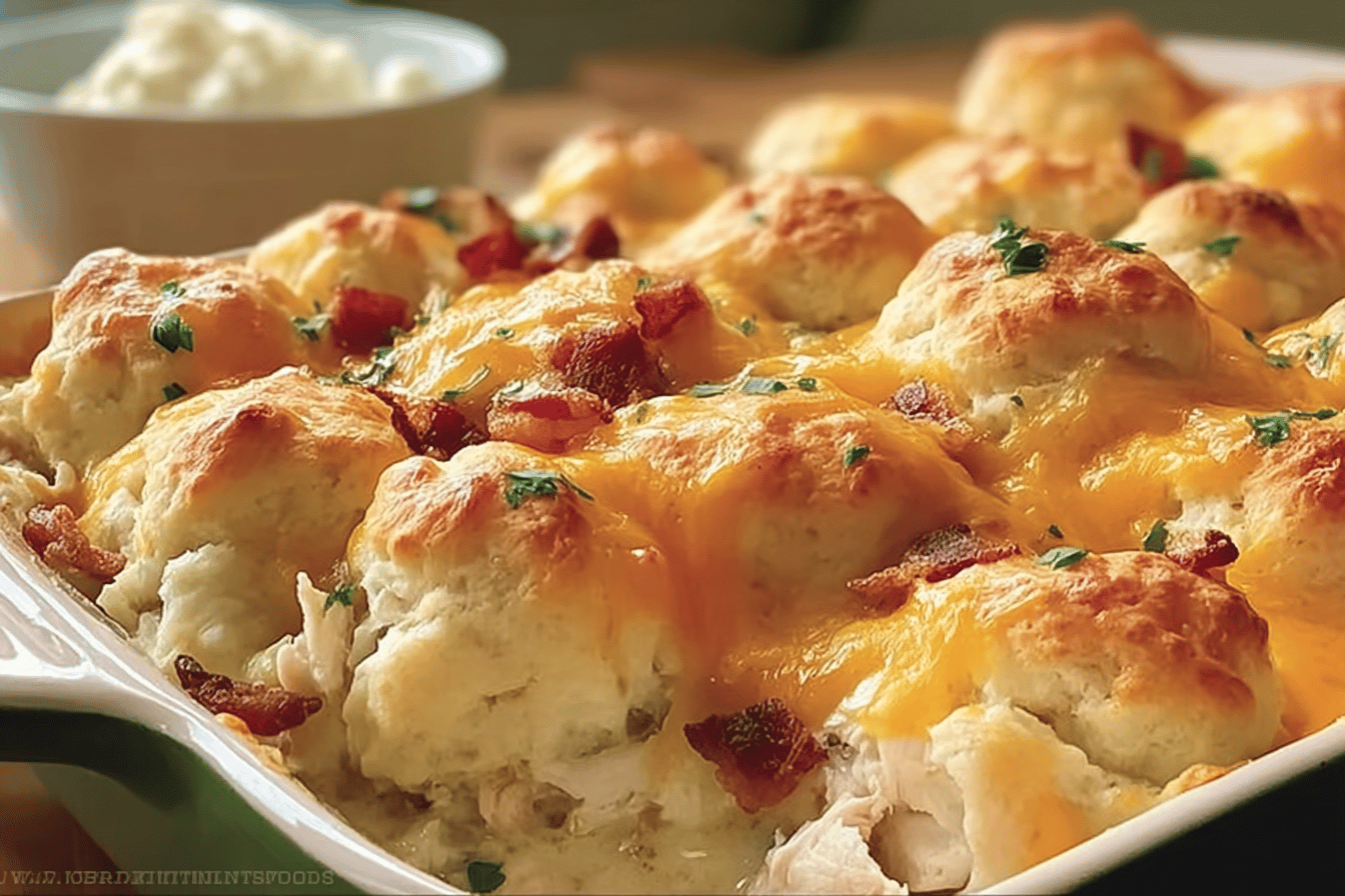 Chicken Bubble Biscuit Bake