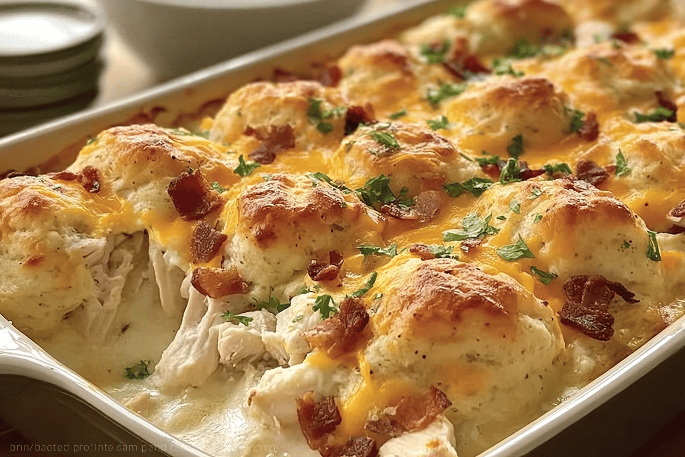 Chicken Bubble Biscuit Bake