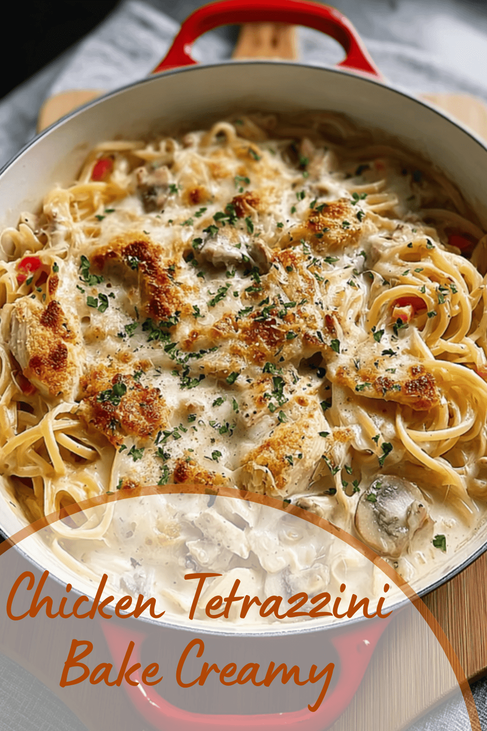 Chicken Tetrazzini Bake Creamy