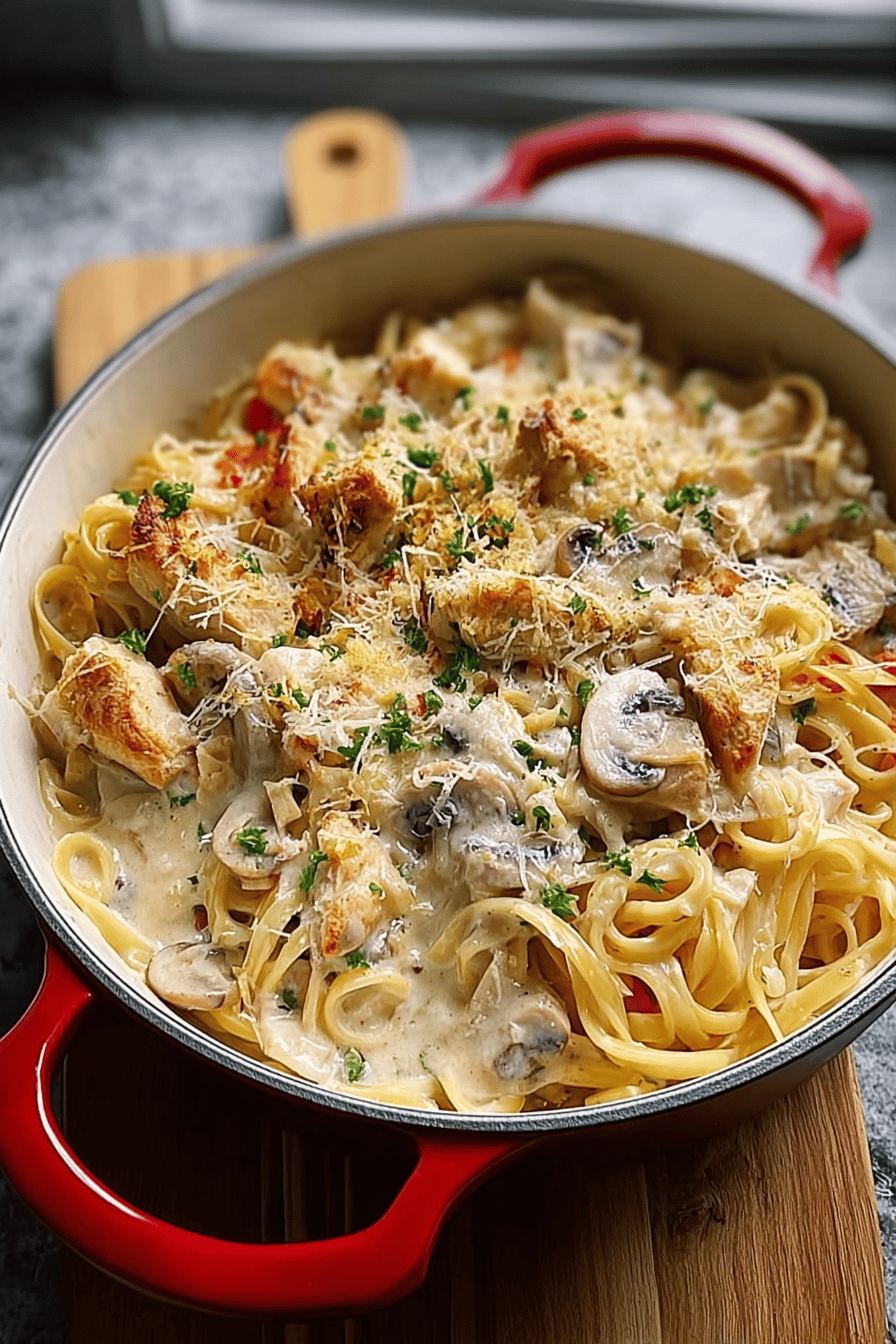 Chicken Tetrazzini Bake Creamy