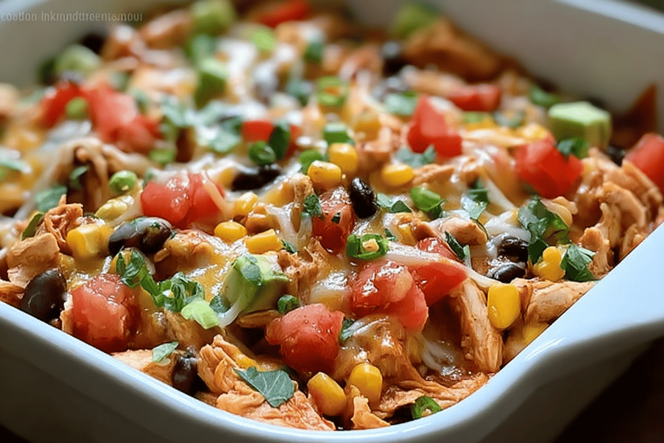 Green Chile Chicken Casserole Recipe With Creamy Sauce And Cheese 6 Chili Chicken Casserole