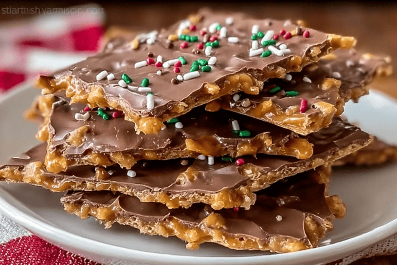 Christmas Crack Saltine Cracker Toffee