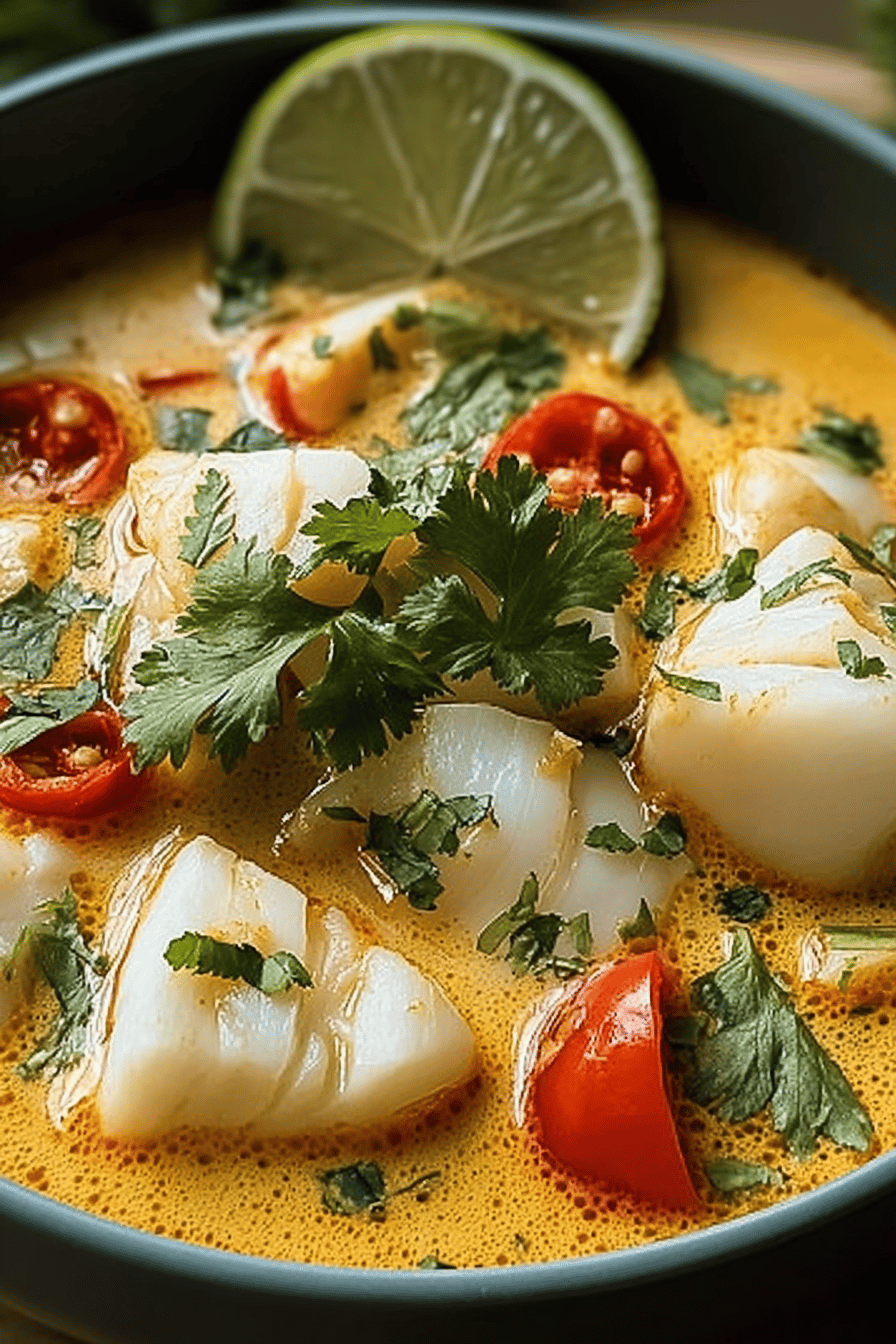 Coconut Lime Fish Soup