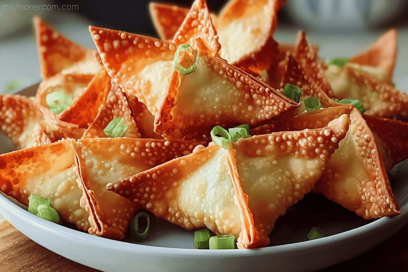 Crab Rangoon Recipe With Cream Cheese Filled Wonton Wrappers 7 Crab Rangoon