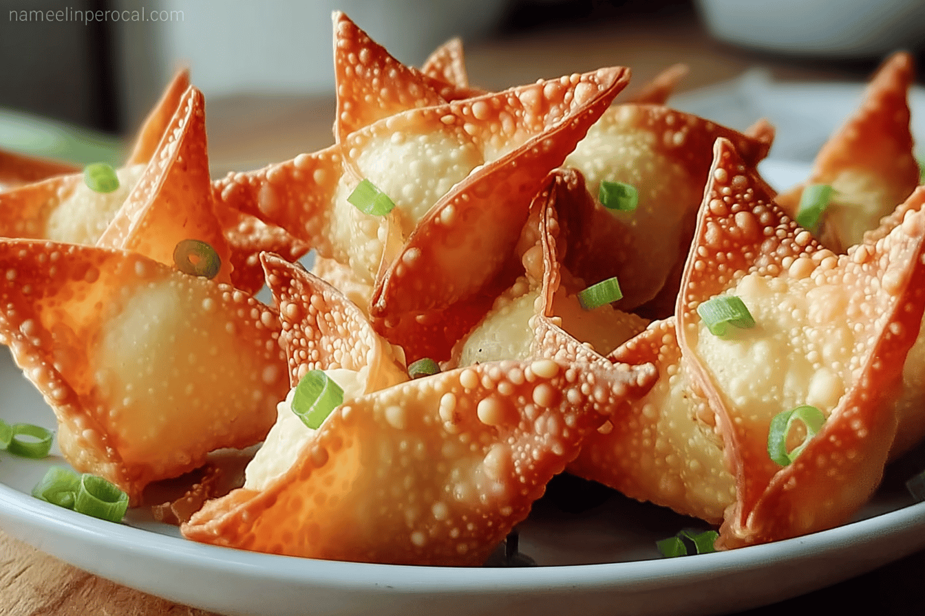Crab Rangoon Recipe With Cream Cheese Filled Wonton Wrappers 6 Crab Rangoon
