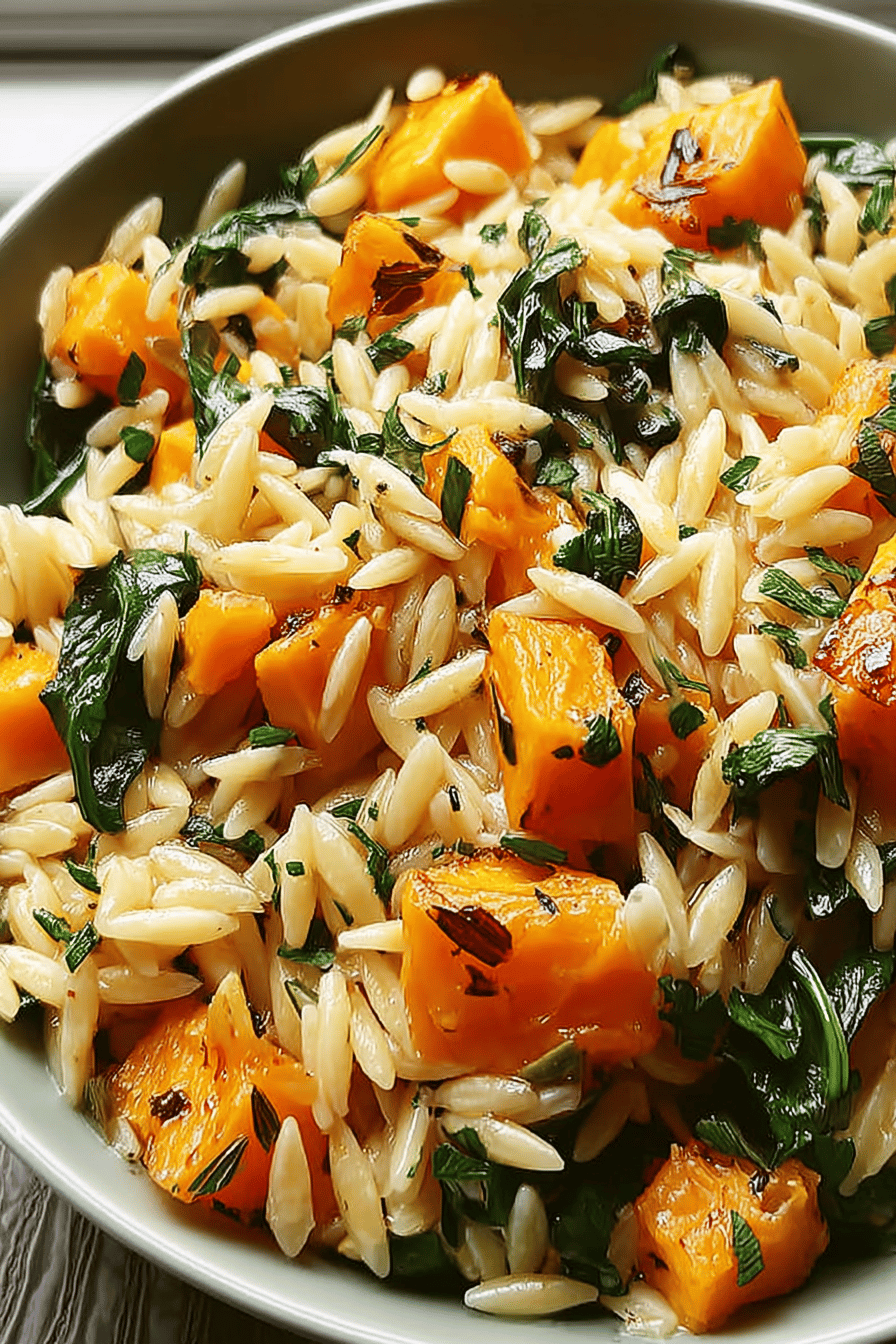 Butternut Squash Orzo With Creamy Roasted Flavors 6 Creamy Orzo Butternut Squash