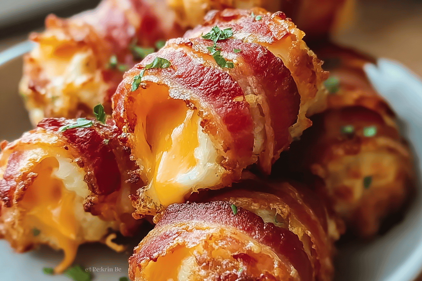 Crispy Cheesy Bacon Rolls