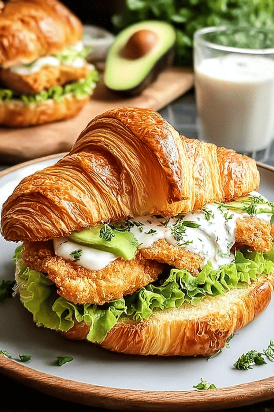 Crispy Chicken Croissant Sandwich