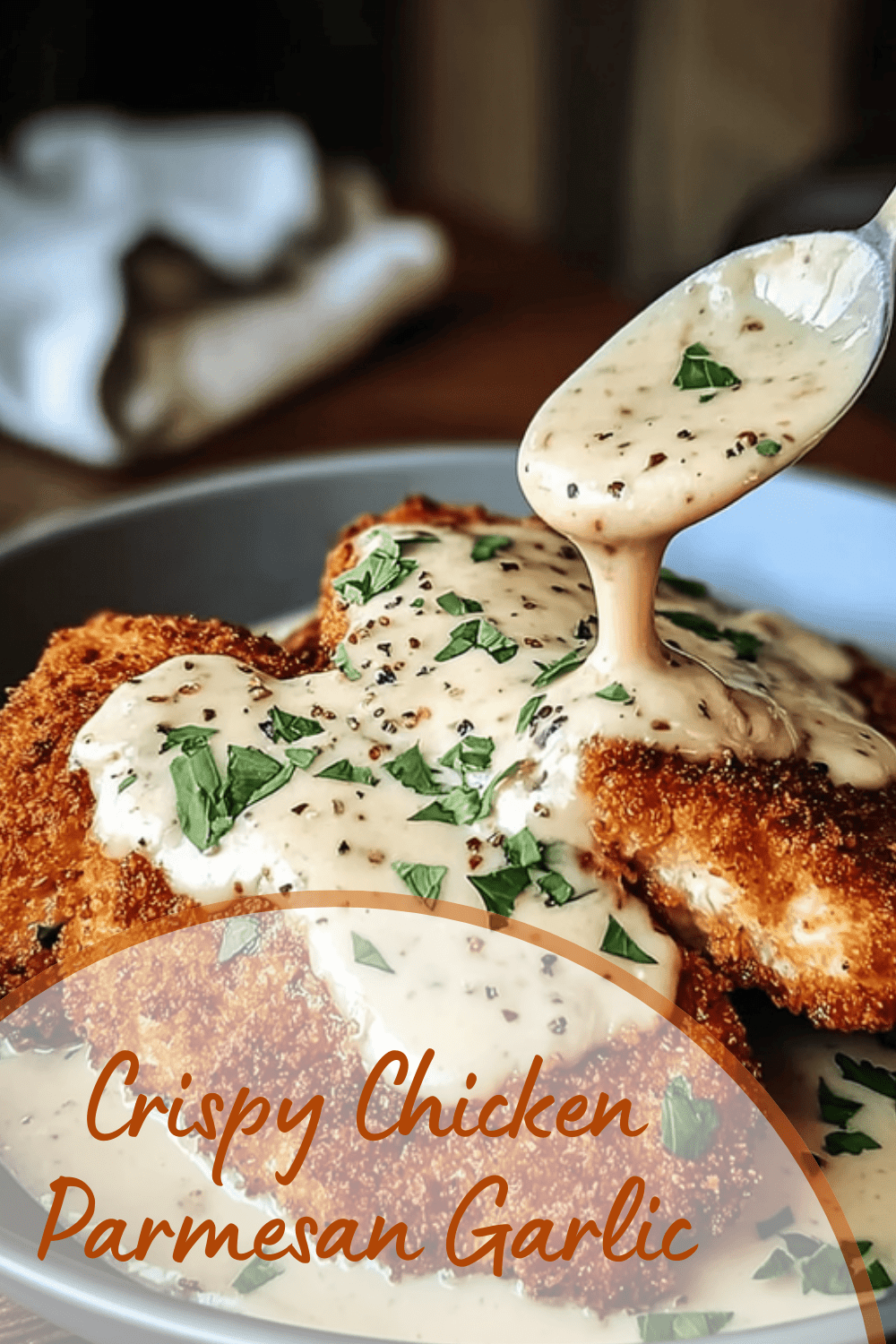 Crispy Chicken Parmesan Garlic