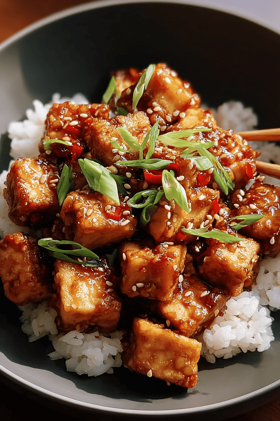Crispy Chili Crunch Tofu