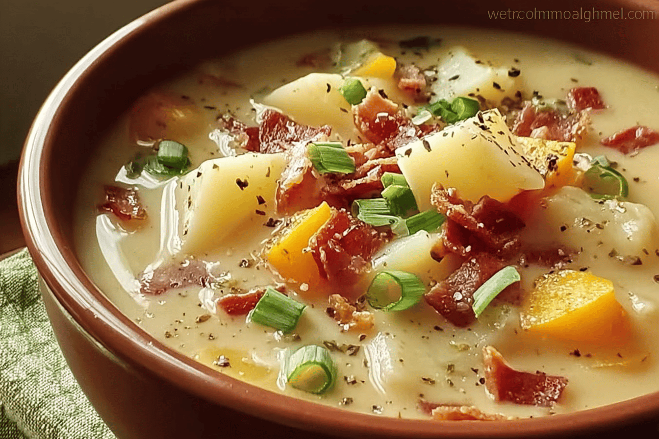 Crockpot Potato Soup Creamy And Thick Slow Cooker Recipe 7 Crockpot Potato Soup Recipe