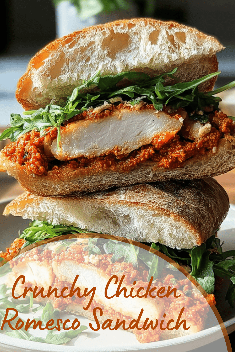 Crunchy Chicken Romesco Sandwich
