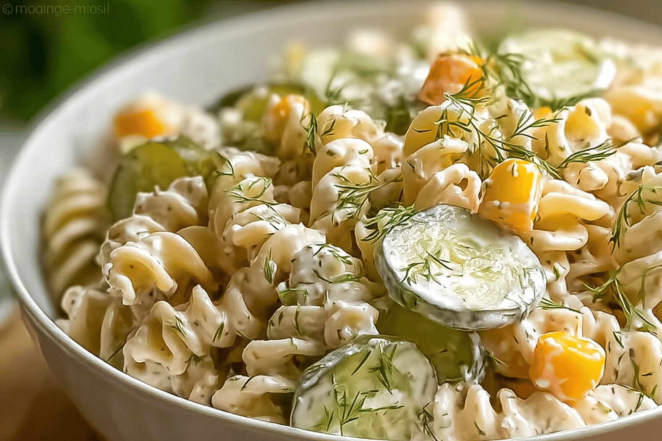 Dill Pickle Pasta Salad