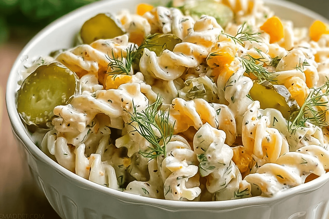 Dill Pickle Pasta Salad