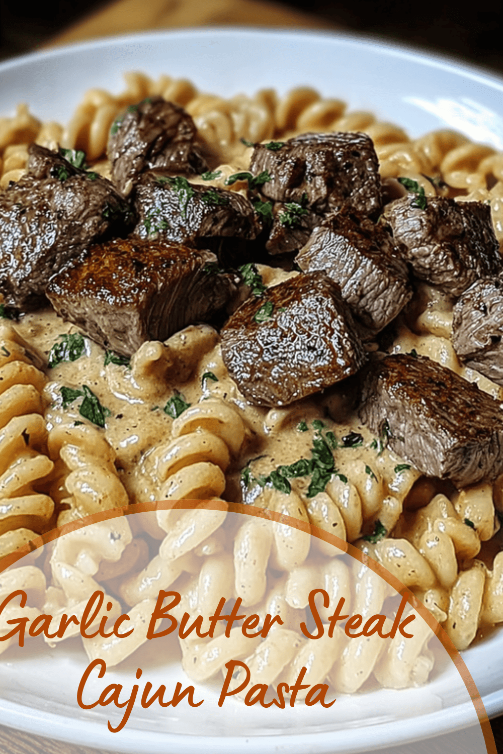 Garlic Butter Steak Cajun Pasta