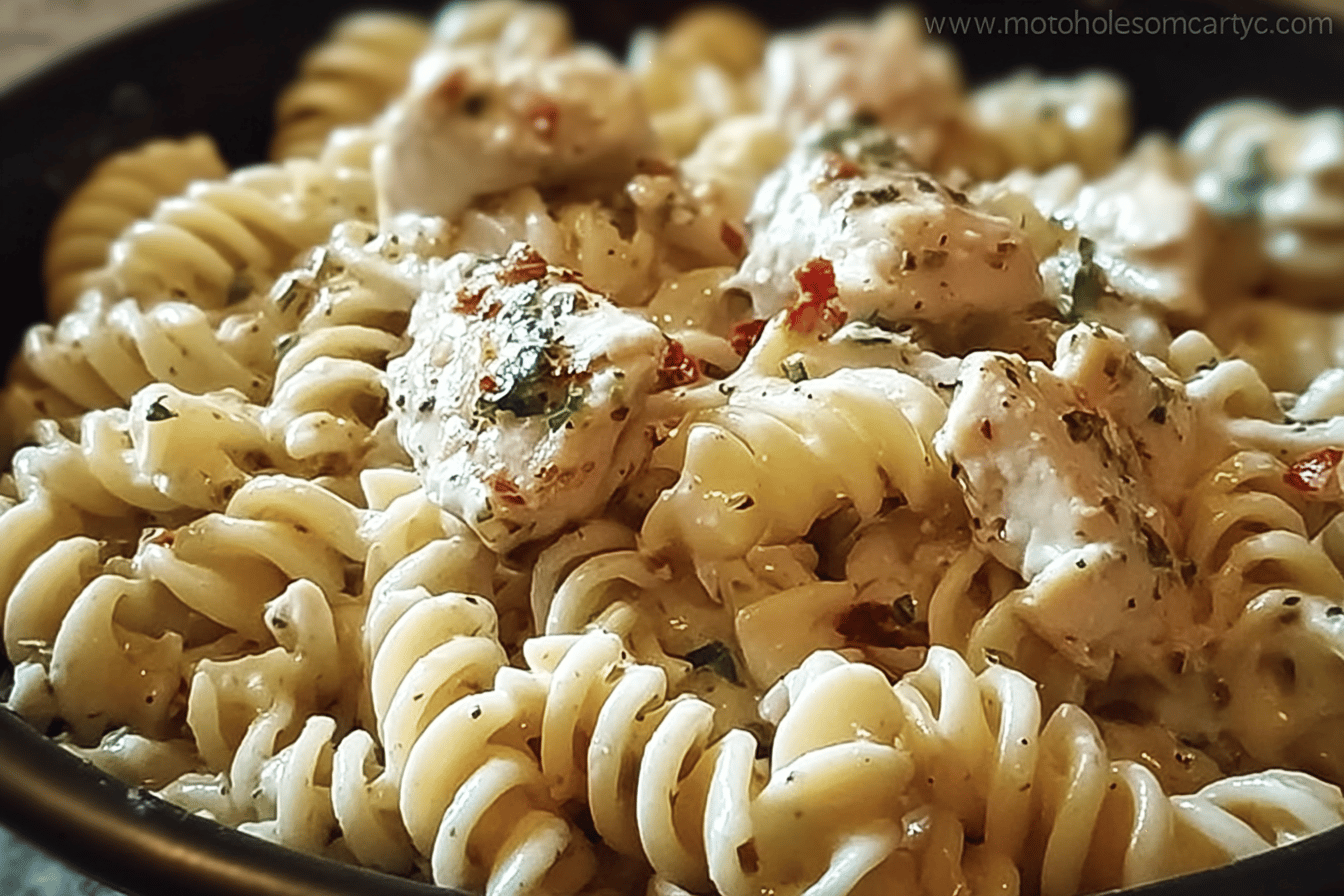 Parmesan Garlic Chicken Pasta Made Easy In A Crockpot 6 Garlic Parmesan Chicken Pasta