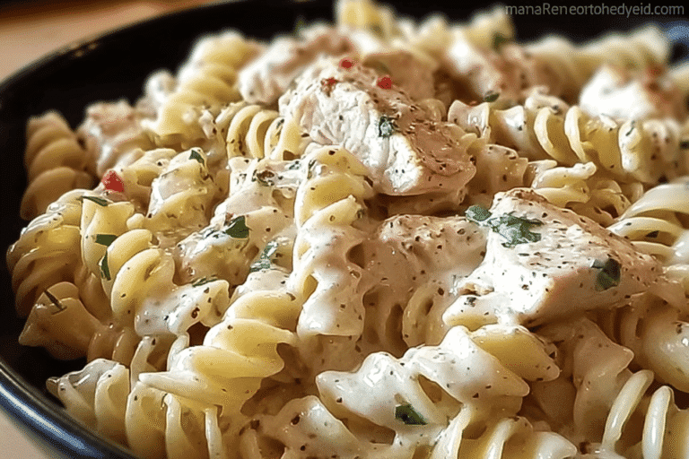 Parmesan Garlic Chicken Pasta Made Easy In A Crockpot 8 Garlic Parmesan Chicken Pasta 99.Png