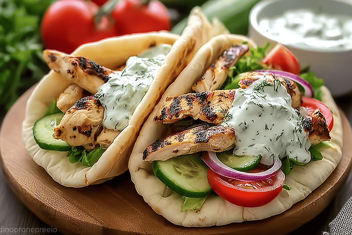 Greek Chicken Gyros