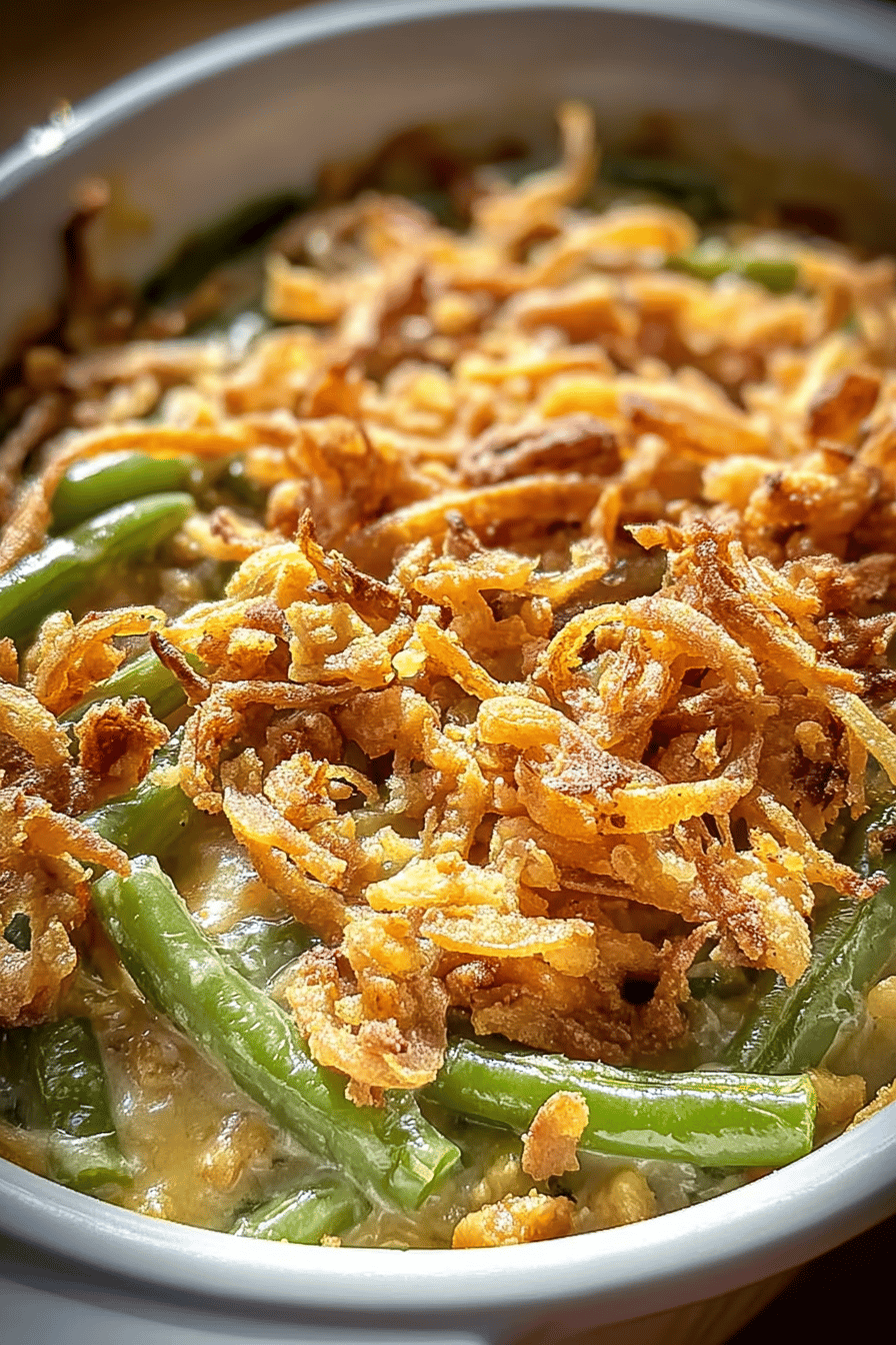 Green Bean Casserole Recipes With Crispy Topping And Creamy Sauce 6 Green Bean Casserole