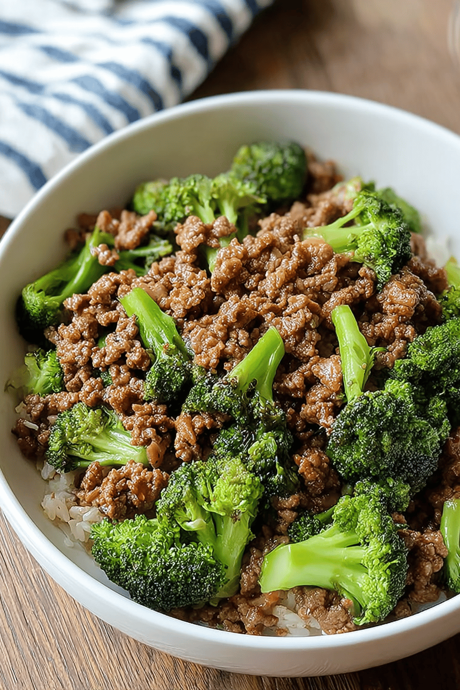 Ground Beef Broccoli Stir Fry