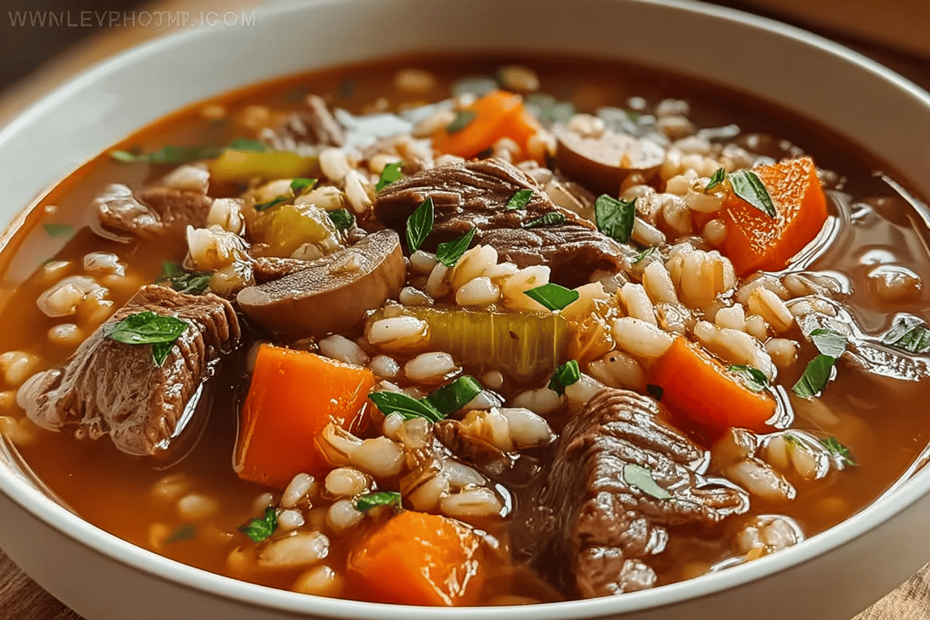 Hearty Beef Barley Soup
