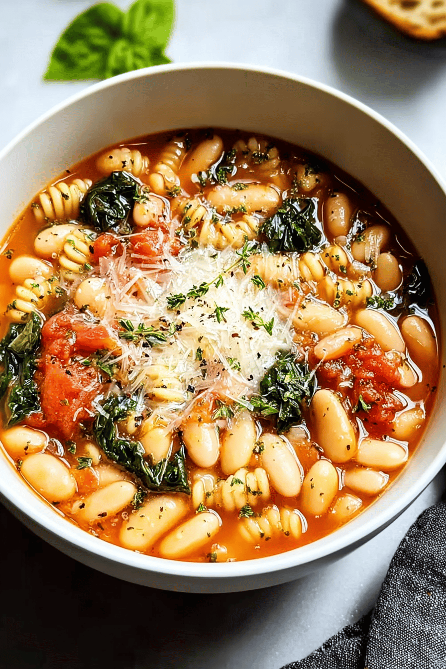 Tuscan White Bean Soup Recipe With Rich Herbs And Garlic Flavor 6 Italian White Bean Soup