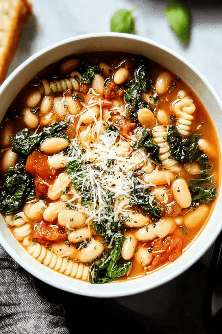 Tuscan White Bean Soup Recipe With Rich Herbs And Garlic Flavor 8 Italian White Bean Soup 4.Png