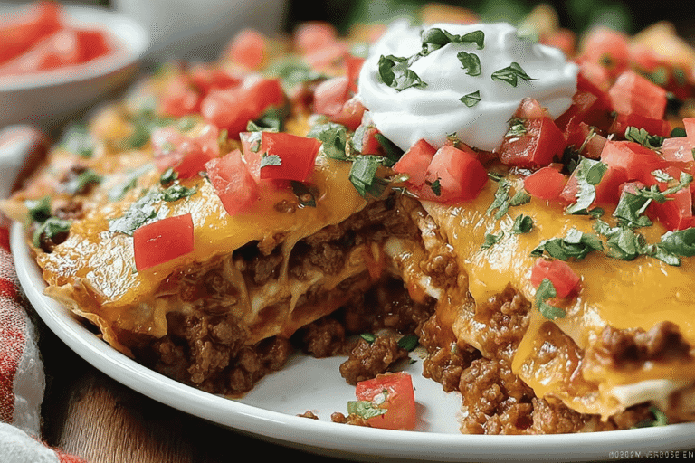 Easy Layered Taco Bake Recipe For Quick Family Meals 8 Layered Taco Bake 17.Png