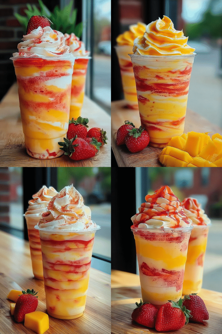 Mango Strawberry Sunrise Frappuccino 21.Png
