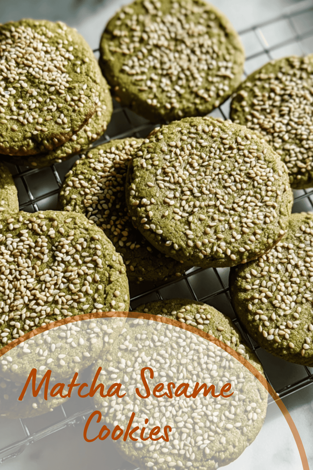 Matcha Sesame Cookies