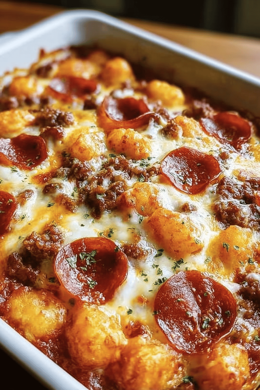 Meatlover'S Tater Tot Pizza Casserole Recipe For Savory Comfort 6 Meat Lovers Tot Casserole