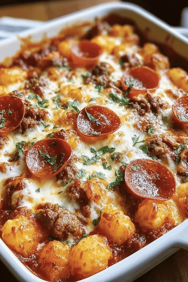 Meatlover'S Tater Tot Pizza Casserole Recipe For Savory Comfort 8 Meat Lovers Tot Casserole 65.Png