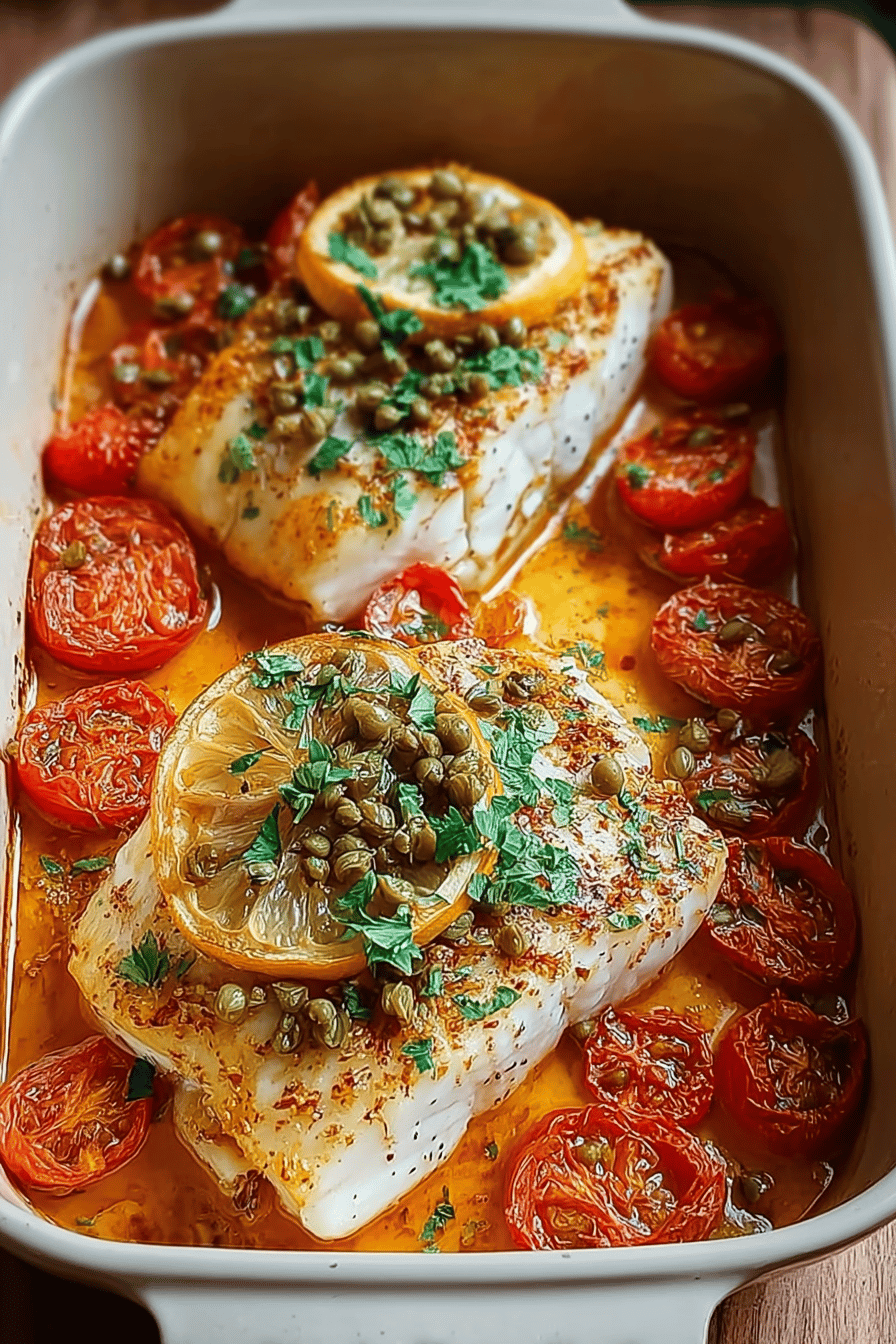 Mediterranean Baked Fish