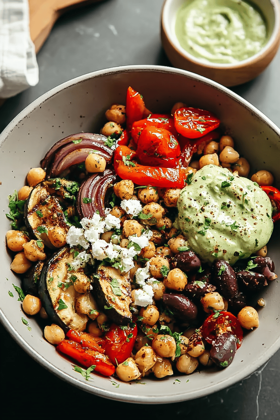 Mediterranean Chickpea Bowls With Fresh Ingredients And Simple Flavors 6 Mediterranean Chickpea Bowls
